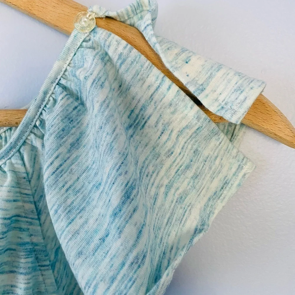NWT Vignette Girls Size 7, Aqua Heather Ruffle Dress, Twirly Dress, Sundress